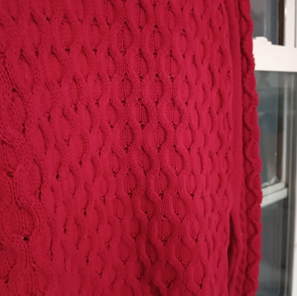 Red knit "Bass" Brand Sweater - Picture 4 of 6